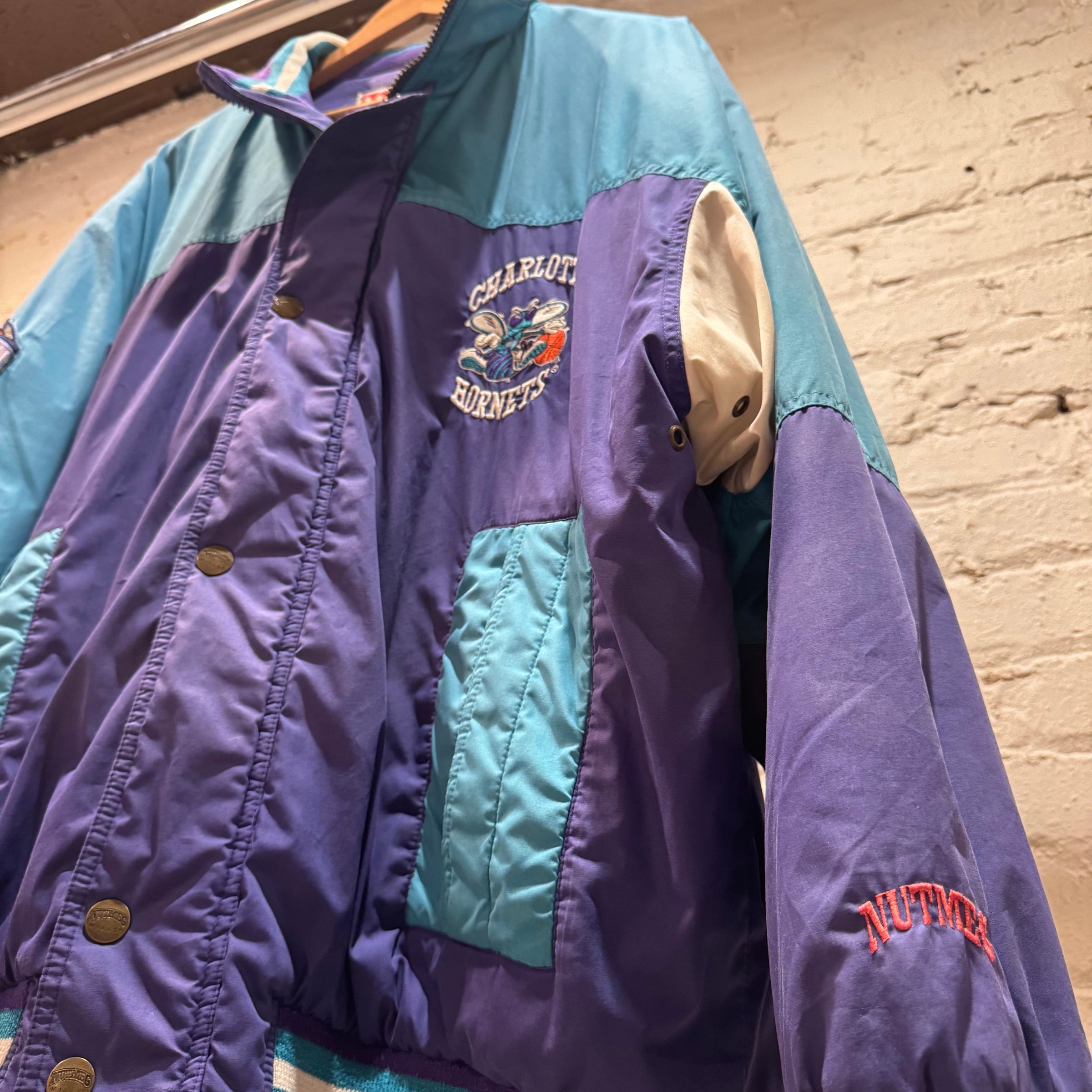 90's Charlotte Hornets Nutmeg Mills NBA Jacket | Ugly Duck Vintage