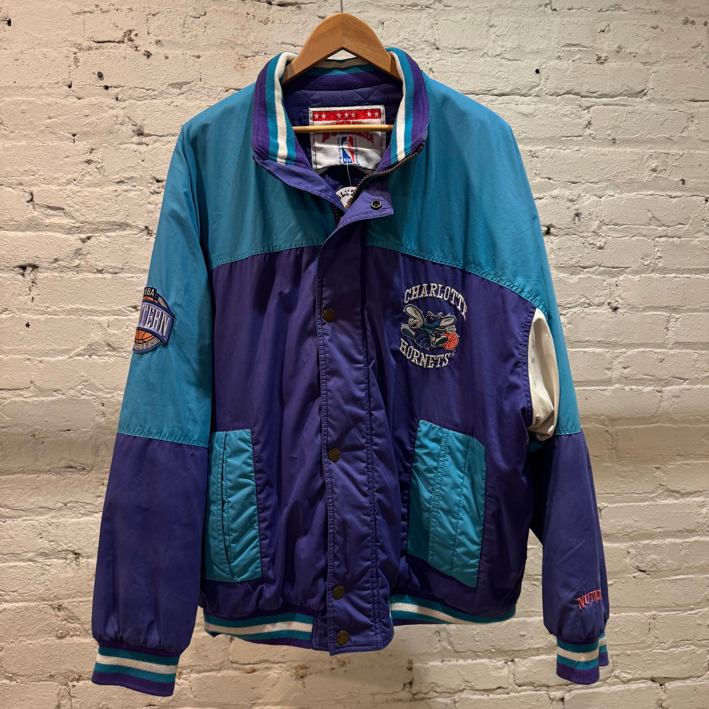 90's Charlotte Hornets Nutmeg Mills NBA Jacket | Ugly Duck Vintage