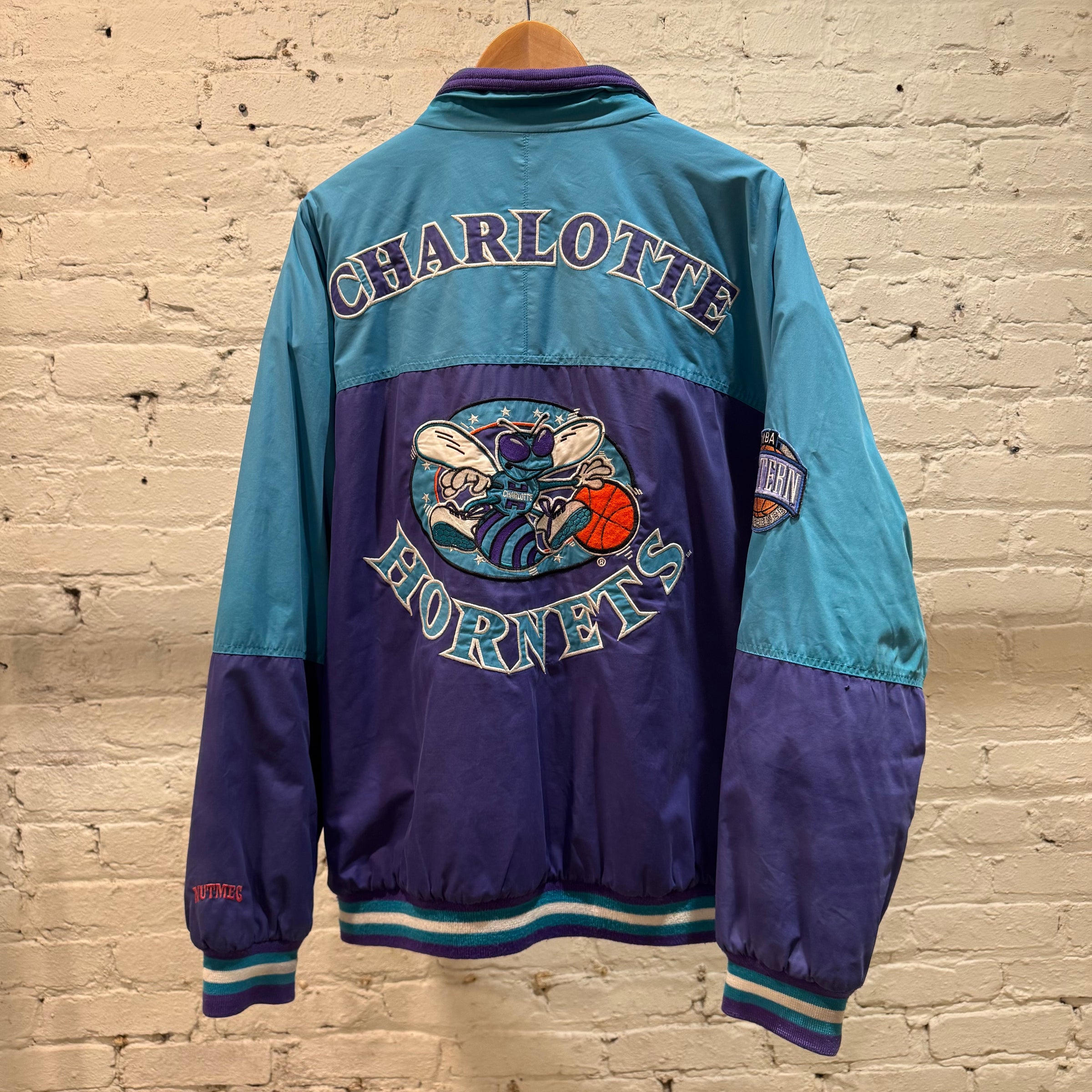 90's Charlotte Hornets Nutmeg Mills NBA Jacket | Ugly Duck Vintage