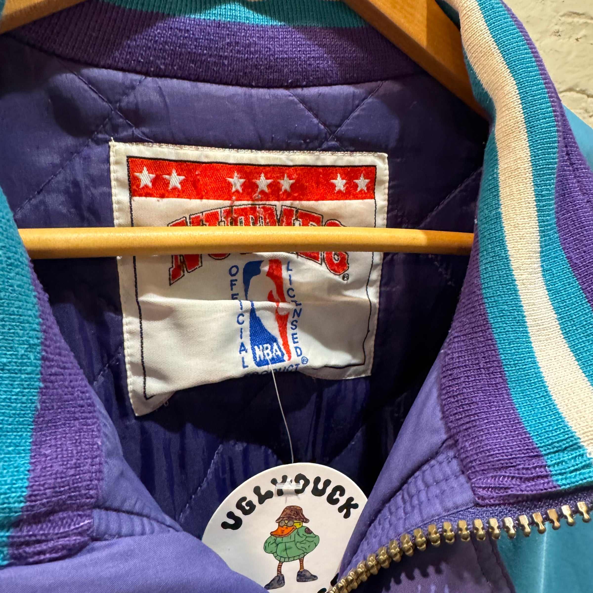 90's Charlotte Hornets Nutmeg Mills NBA Jacket | Ugly Duck Vintage